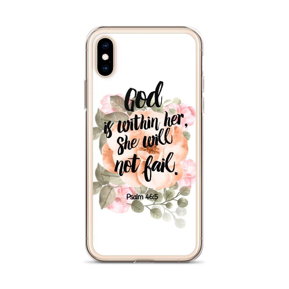 God is within her iPhone Hülle - gesegnet