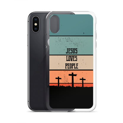 Jesus loves People iPhone Hülle - gesegnet