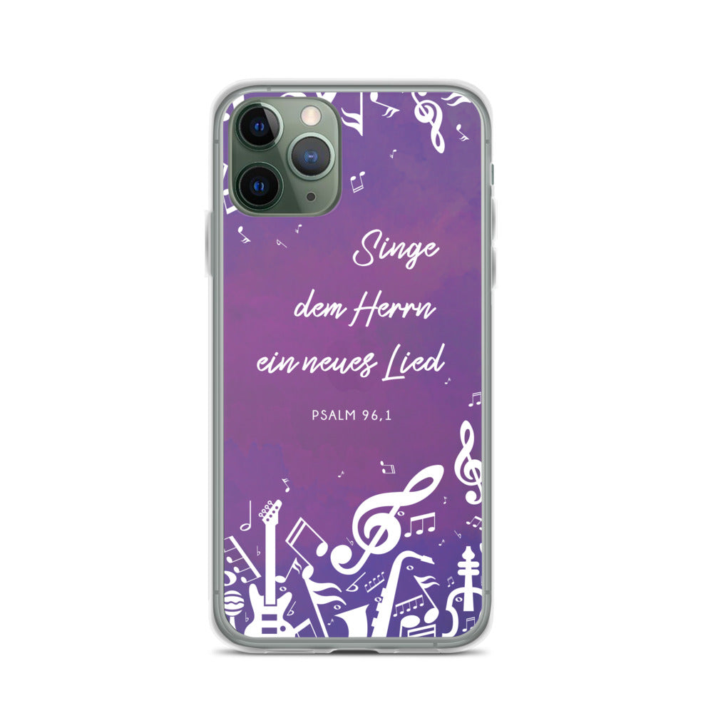 Singe dem Herrn iPhone Hülle - gesegnet