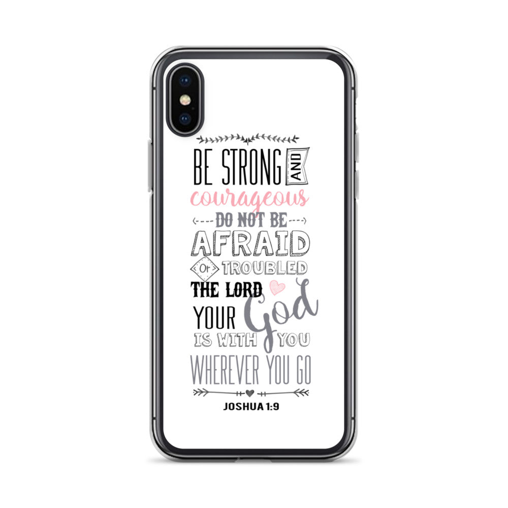 Be Strong - sei Mutig und Stark iPhone Hülle - gesegnet