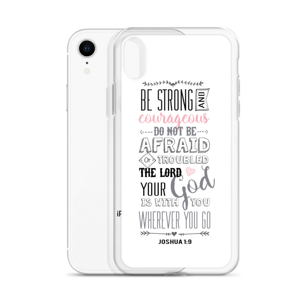 Be Strong - sei Mutig und Stark iPhone Hülle - gesegnet