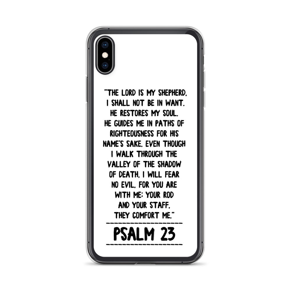 The Lord is my Shepherd Psalm 23 iPhone Hülle - gesegnet