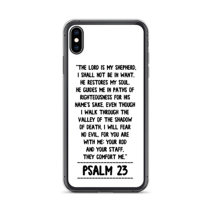 The Lord is my Shepherd Psalm 23 iPhone Hülle - gesegnet