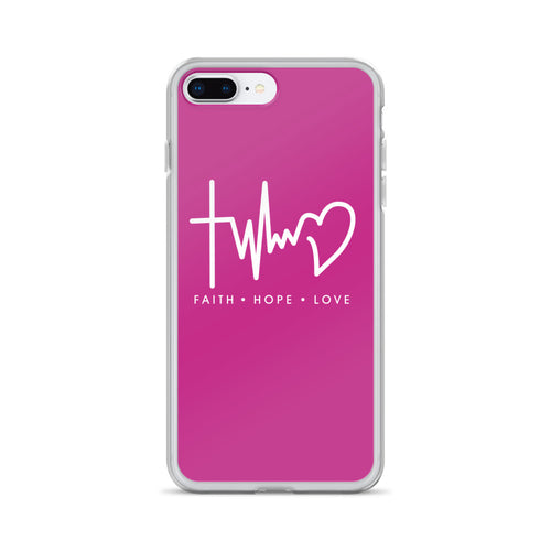 FAITH LOVE HOPE Pink IPHONE HÜLLE - gesegnet