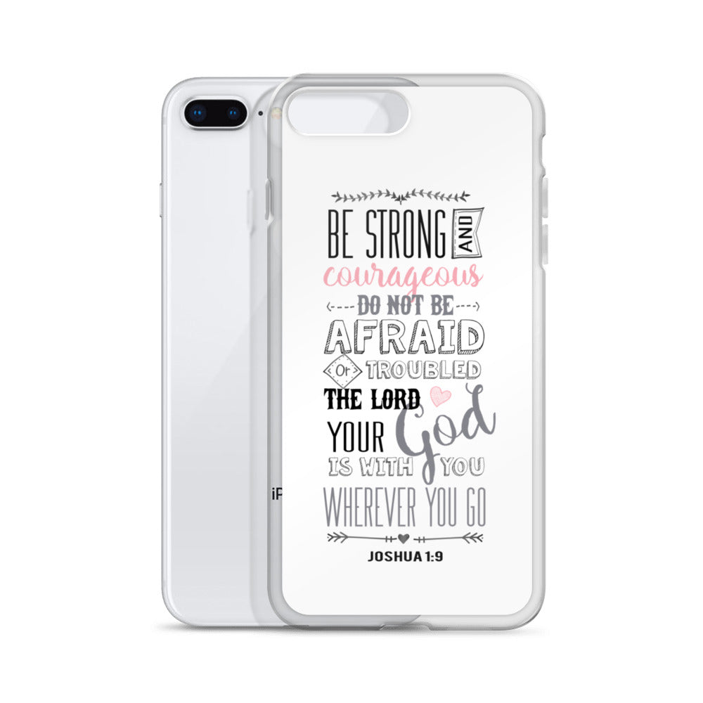 Be Strong - sei Mutig und Stark iPhone Hülle - gesegnet