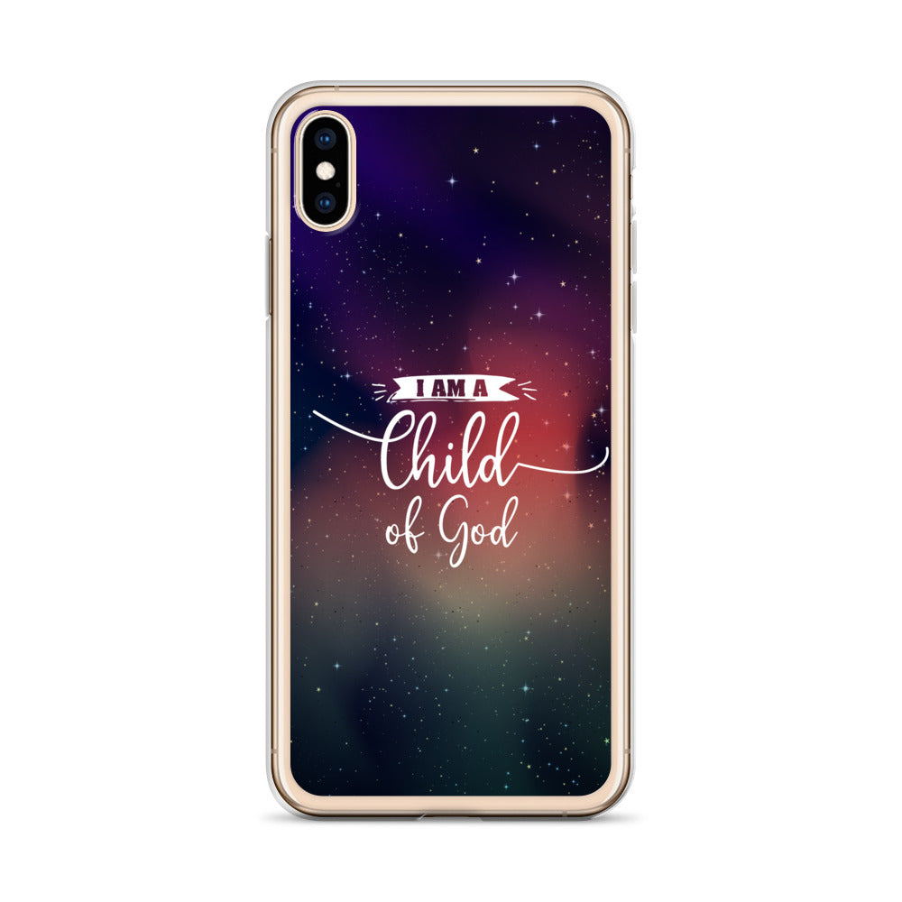 I am a Child of God Universe Design iPhone Hülle - gesegnet
