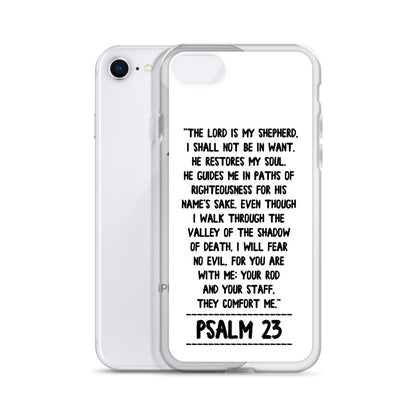 The Lord is my Shepherd Psalm 23 iPhone Hülle - gesegnet