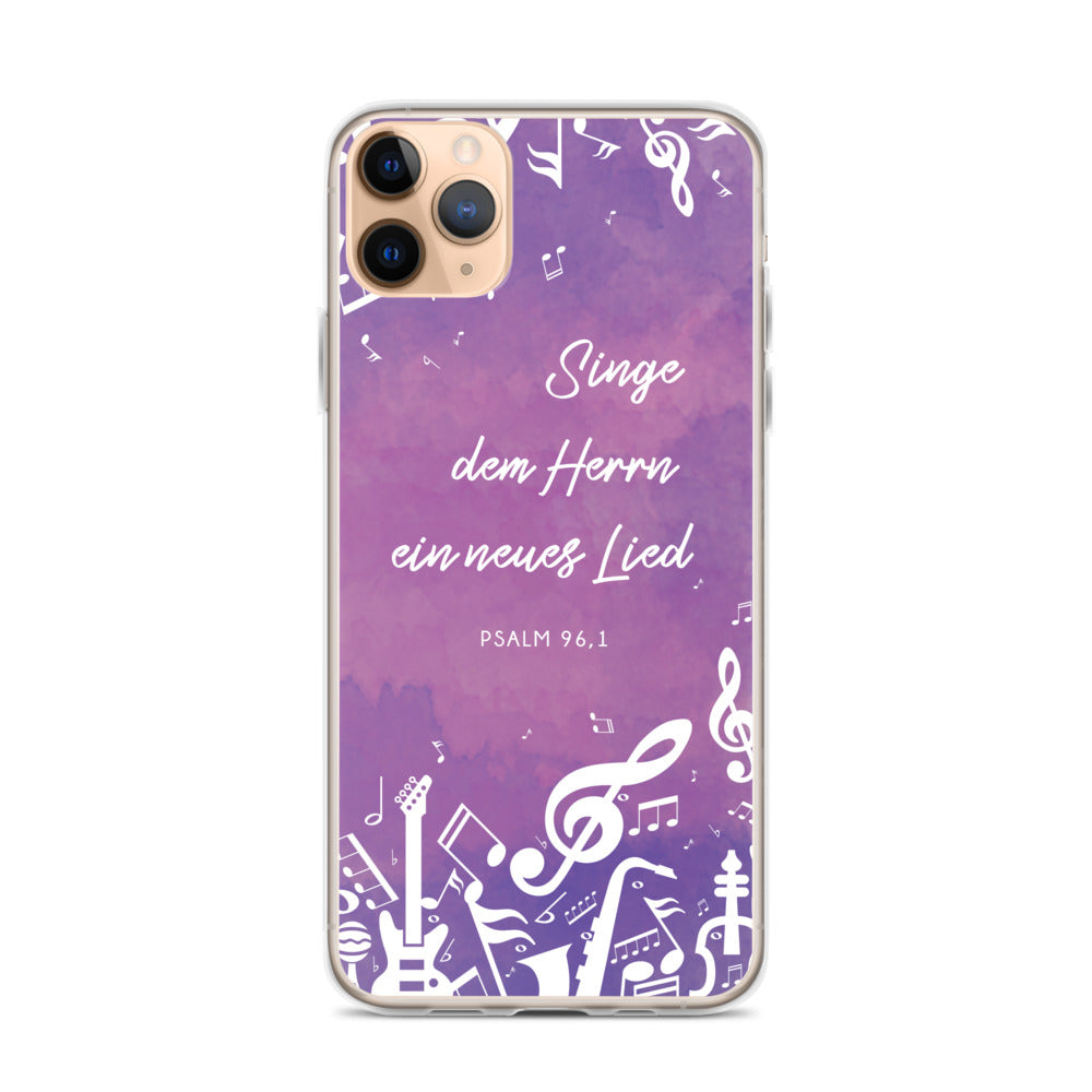 Singe dem Herrn iPhone Hülle - gesegnet