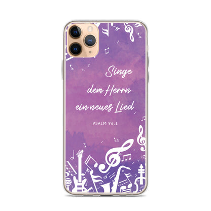 Singe dem Herrn iPhone Hülle - gesegnet
