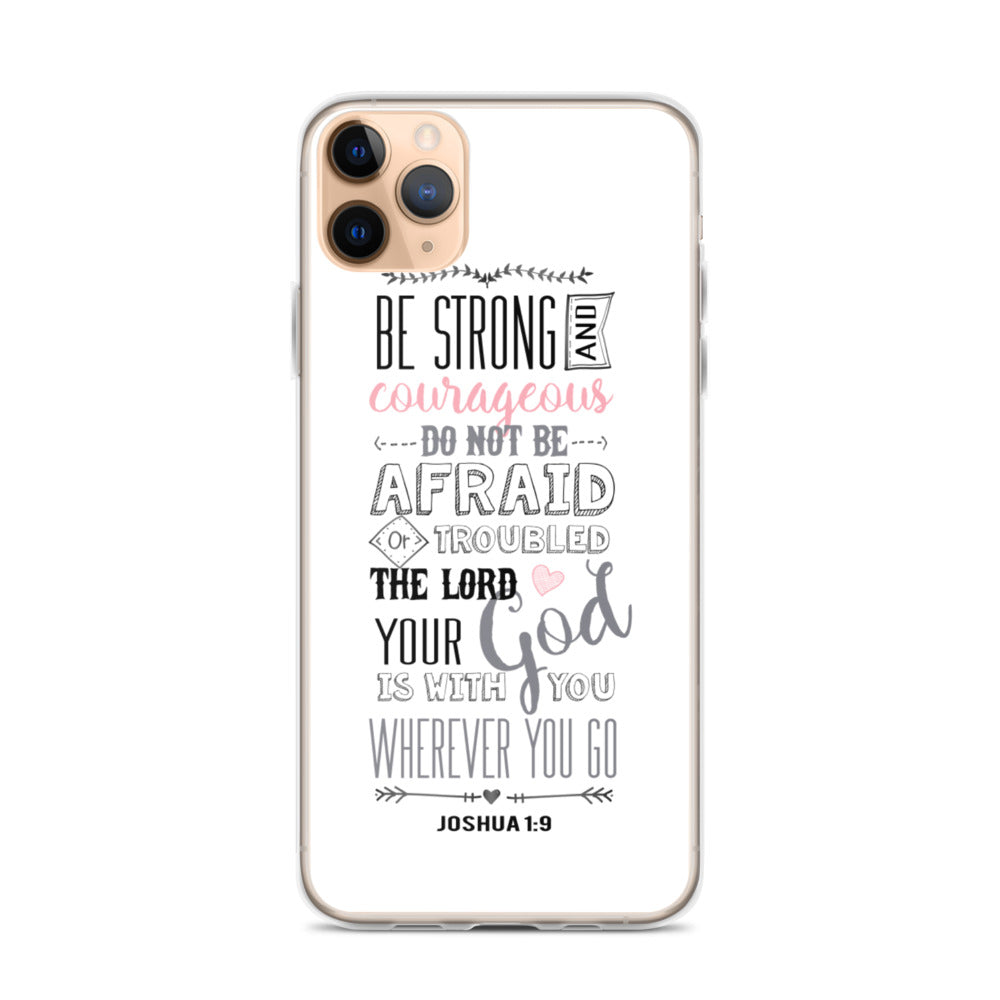 Be Strong - sei Mutig und Stark iPhone Hülle - gesegnet