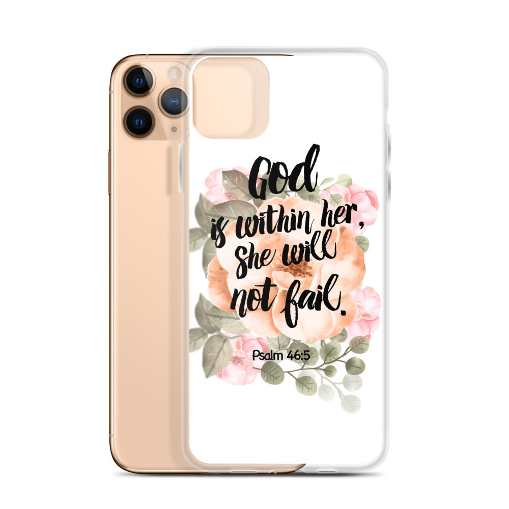 God is within her iPhone Hülle - gesegnet