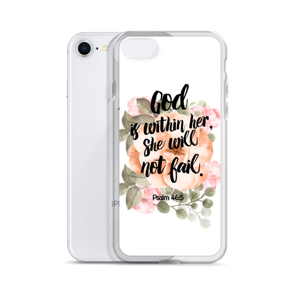 God is within her iPhone Hülle - gesegnet