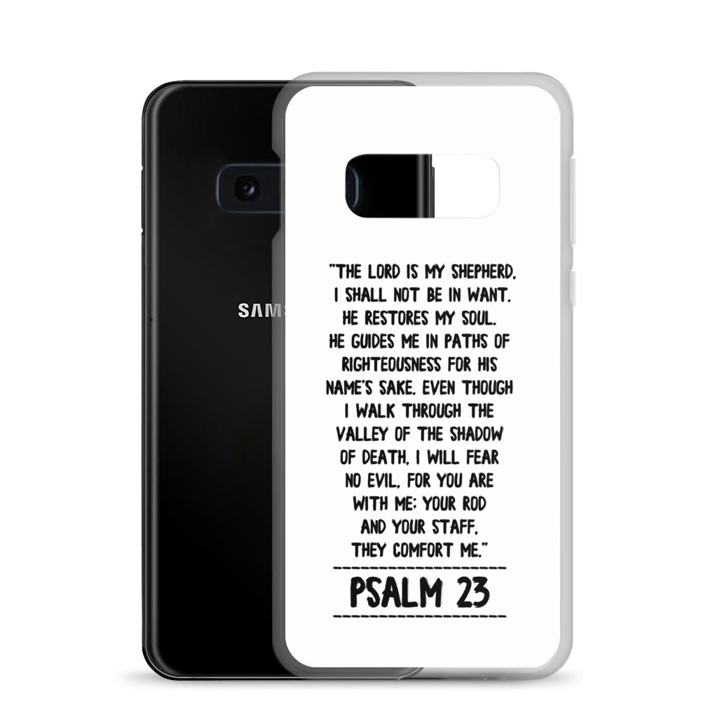 The Lord is my Shepherd Psalm 23 Samsung Handyhülle - gesegnet