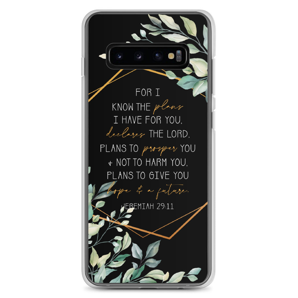 Jeremiah 29:11_black Samsung Handyhülle - gesegnet