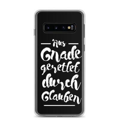 Gerettet durch Glauben - Samsung Hülle - gesegnet