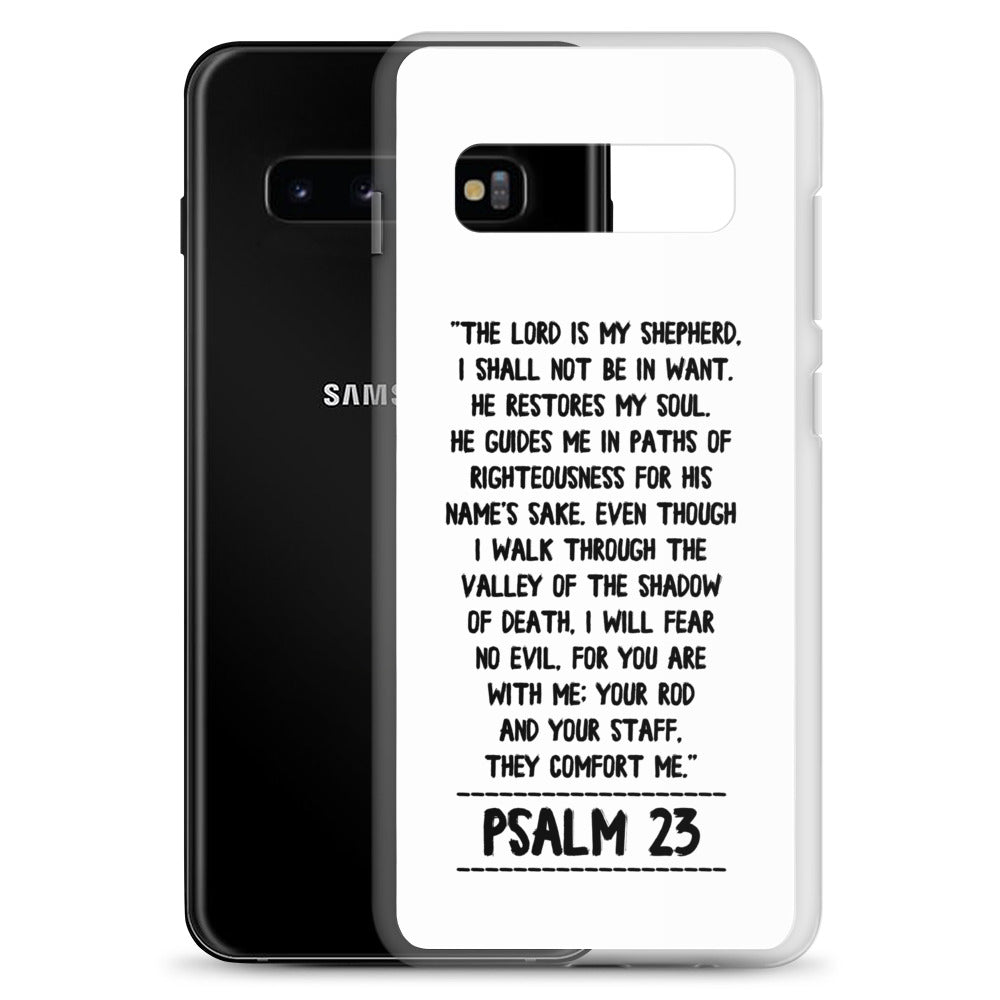 The Lord is my Shepherd Psalm 23 Samsung Handyhülle - gesegnet