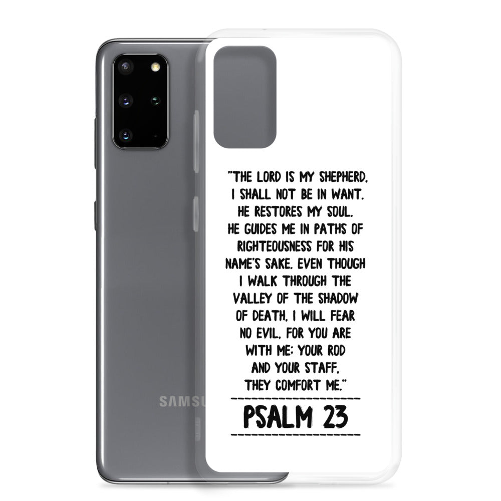 The Lord is my Shepherd Psalm 23 Samsung Handyhülle - gesegnet
