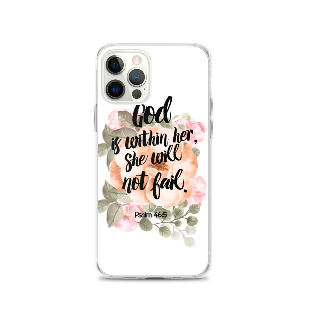 God is within her iPhone Hülle - gesegnet