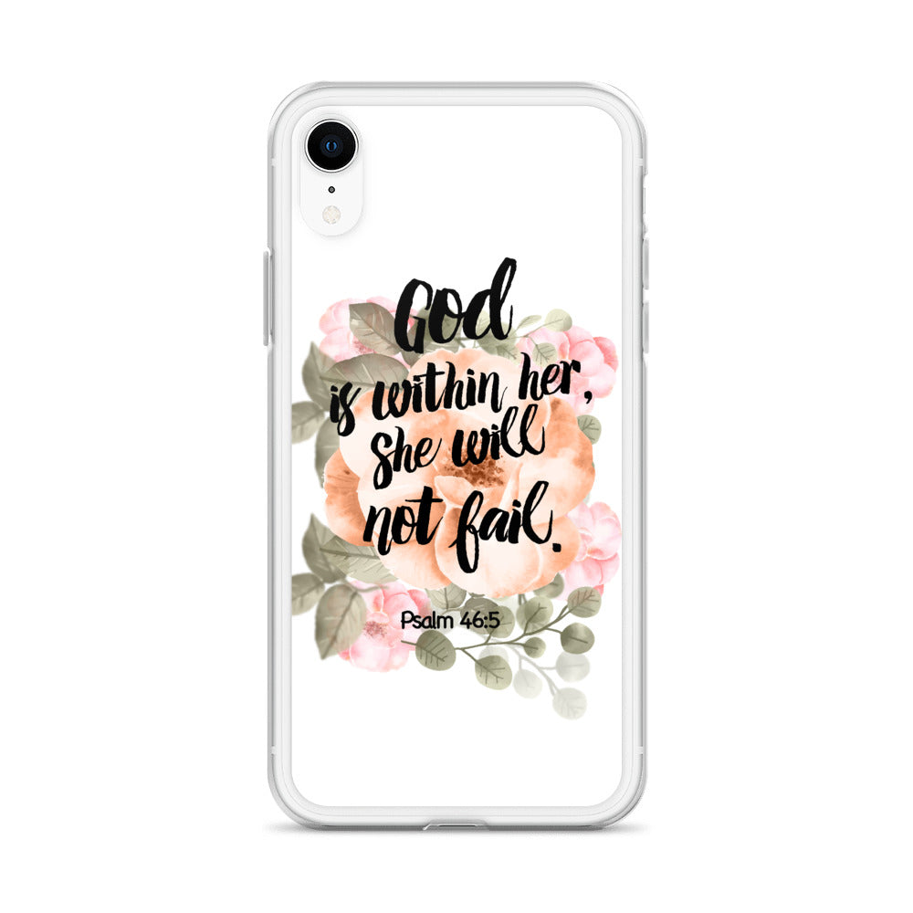 God is within her iPhone Hülle - gesegnet