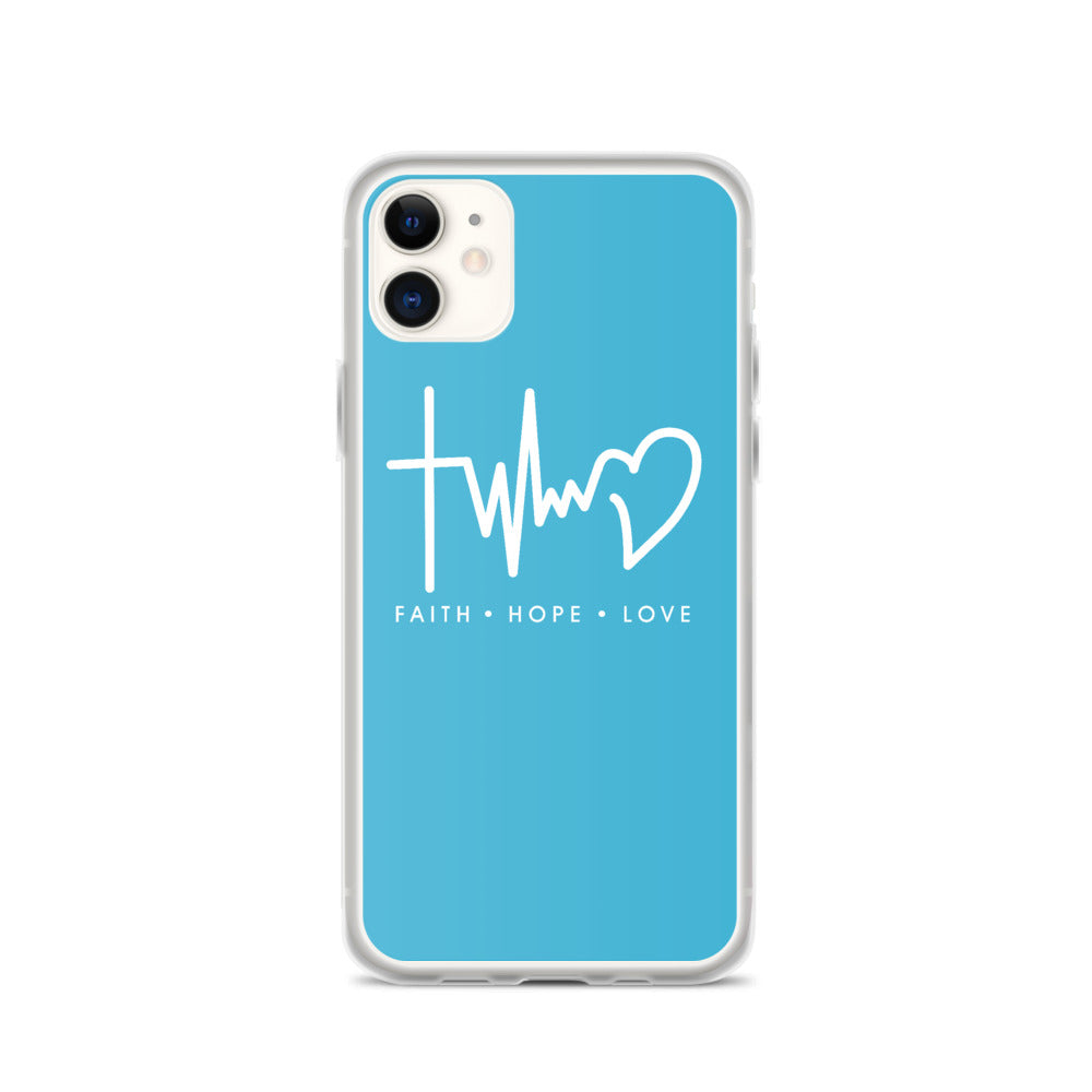 FAITH LOVE HOPE Pink IPHONE HÜLLE - gesegnet
