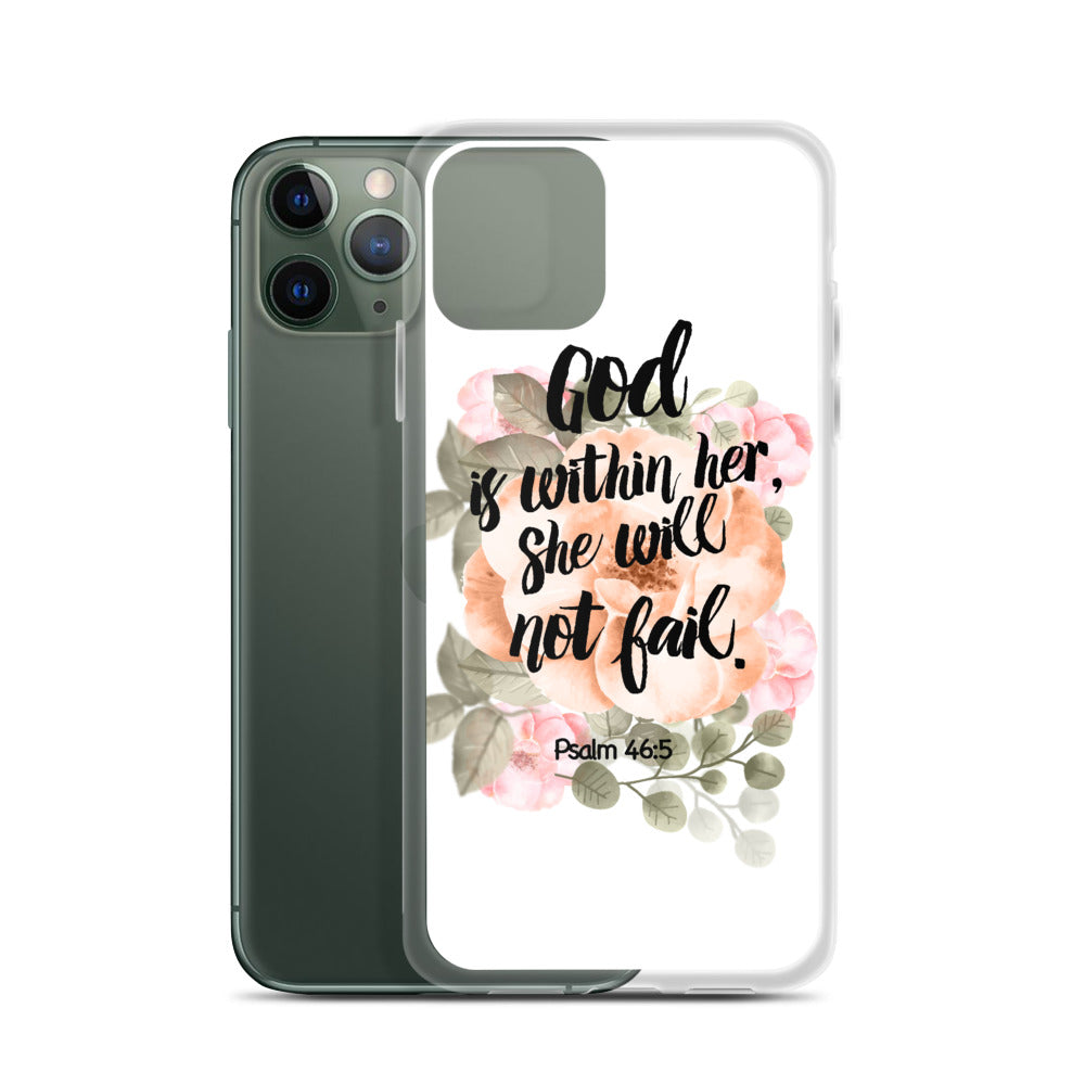 God is within her iPhone Hülle - gesegnet