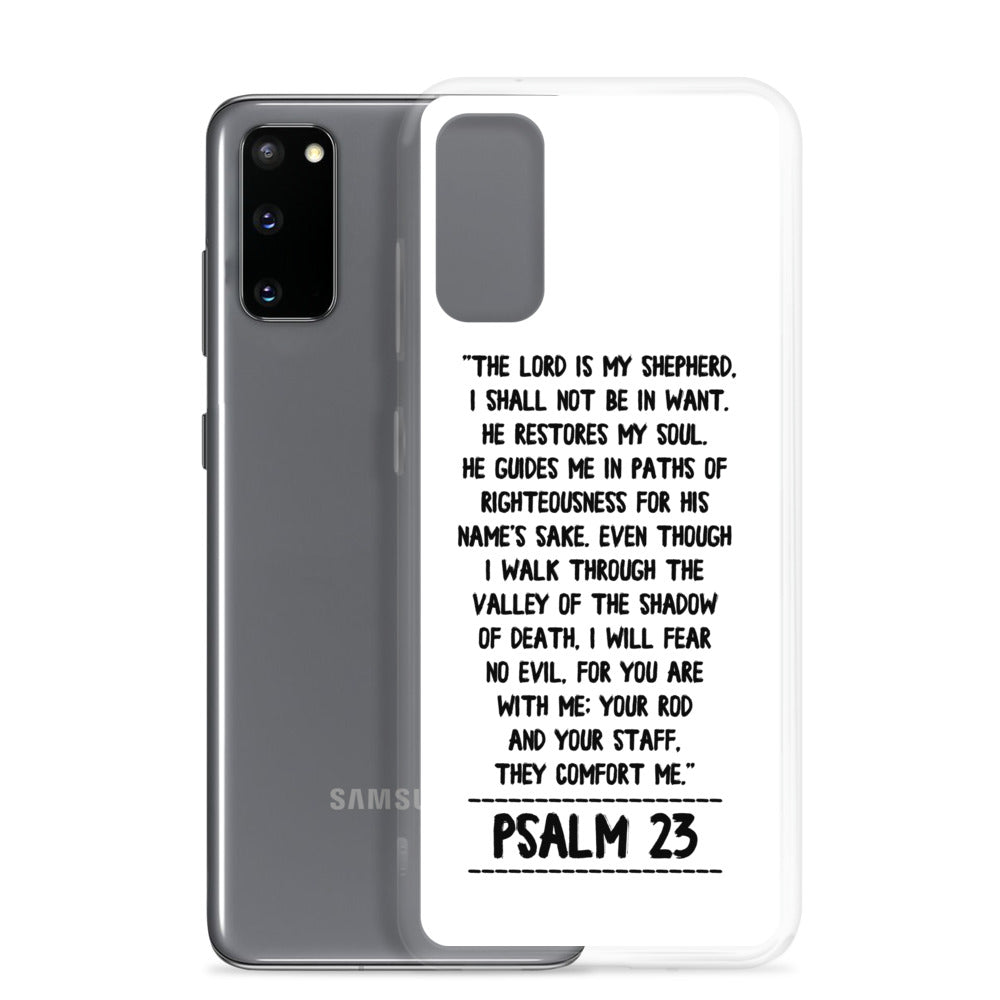 The Lord is my Shepherd Psalm 23 Samsung Handyhülle - gesegnet