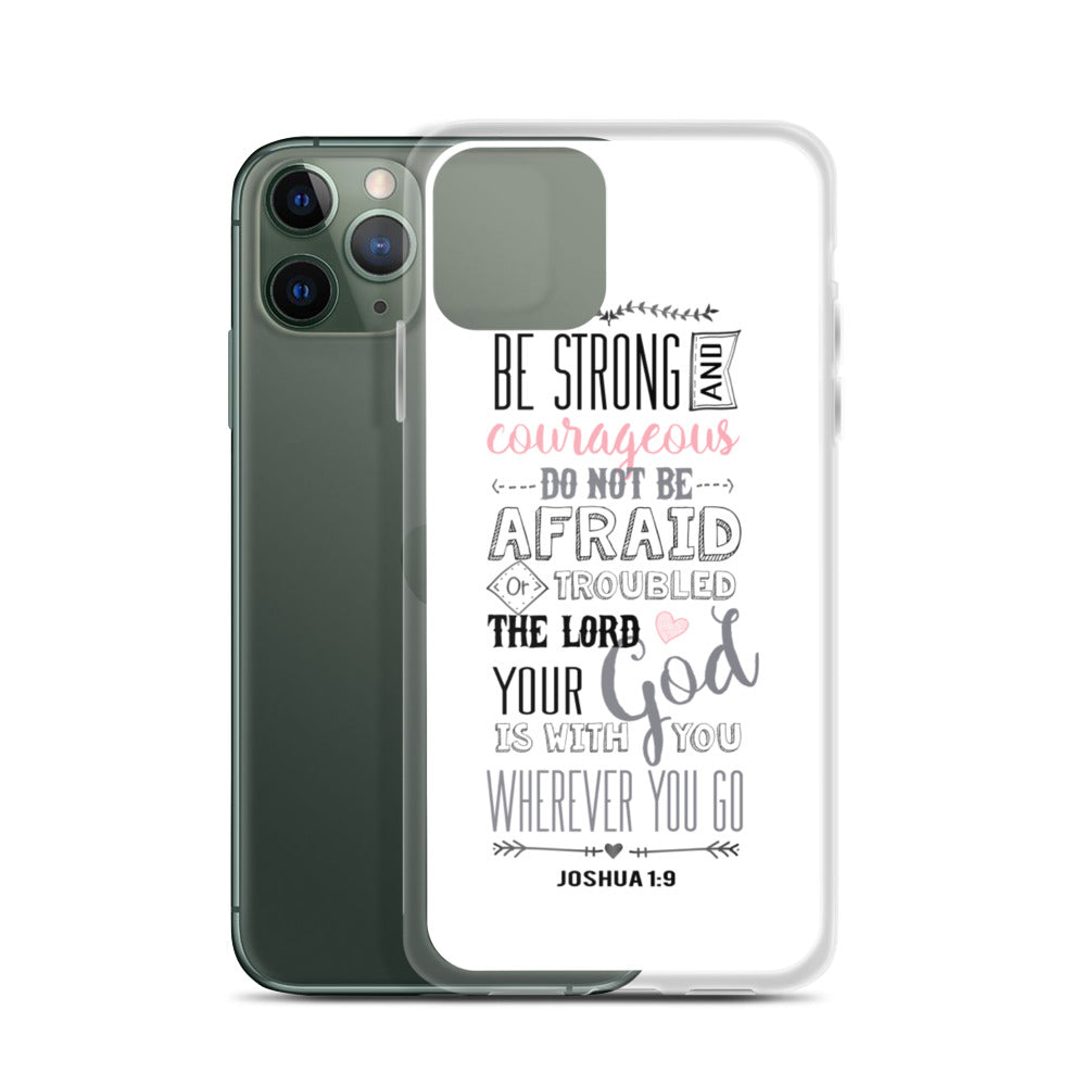 Be Strong - sei Mutig und Stark iPhone Hülle - gesegnet
