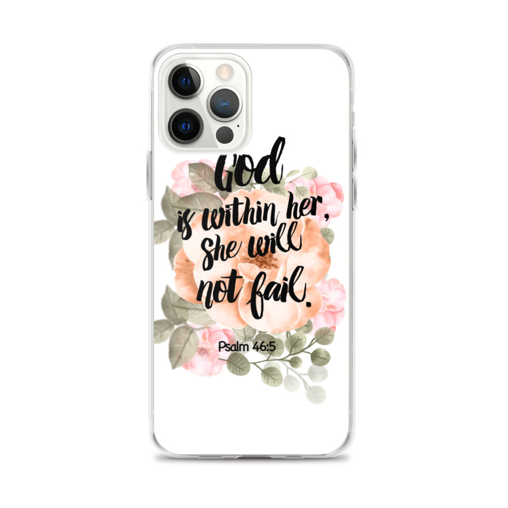 God is within her iPhone Hülle - gesegnet