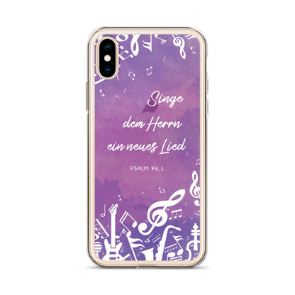 Singe dem Herrn iPhone Hülle - gesegnet