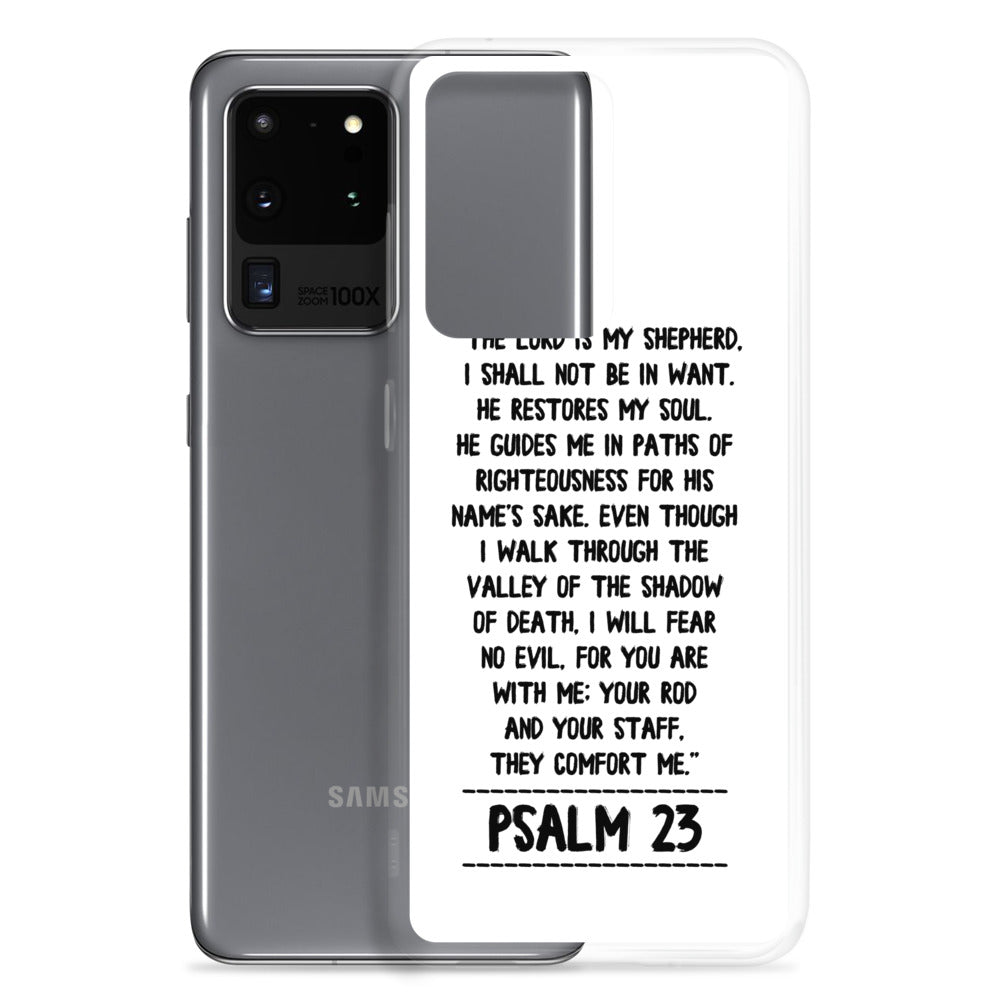 The Lord is my Shepherd Psalm 23 Samsung Handyhülle - gesegnet