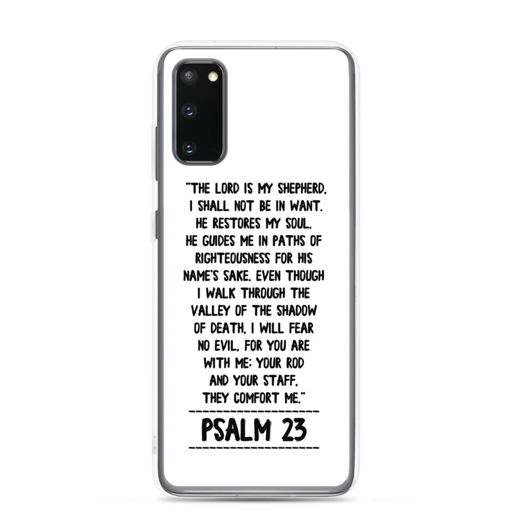 The Lord is my Shepherd Psalm 23 Samsung Handyhülle - gesegnet