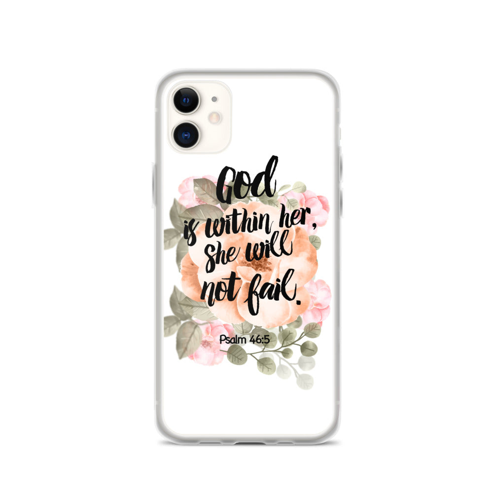 God is within her iPhone Hülle - gesegnet