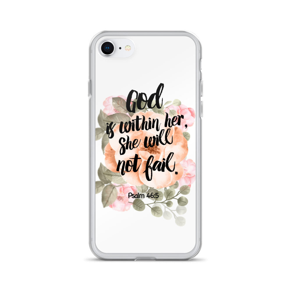 God is within her iPhone Hülle - gesegnet