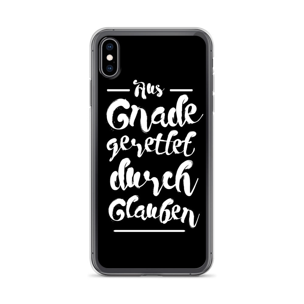 Gerettet durch Glauben  - iPhone Hülle - gesegnet