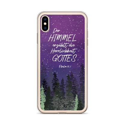 Der Himmel erzählt iPhone Hülle - gesegnet