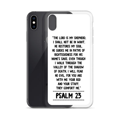 The Lord is my Shepherd Psalm 23 iPhone Hülle - gesegnet
