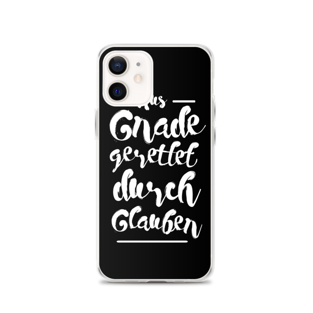 Gerettet durch Glauben  - iPhone Hülle - gesegnet