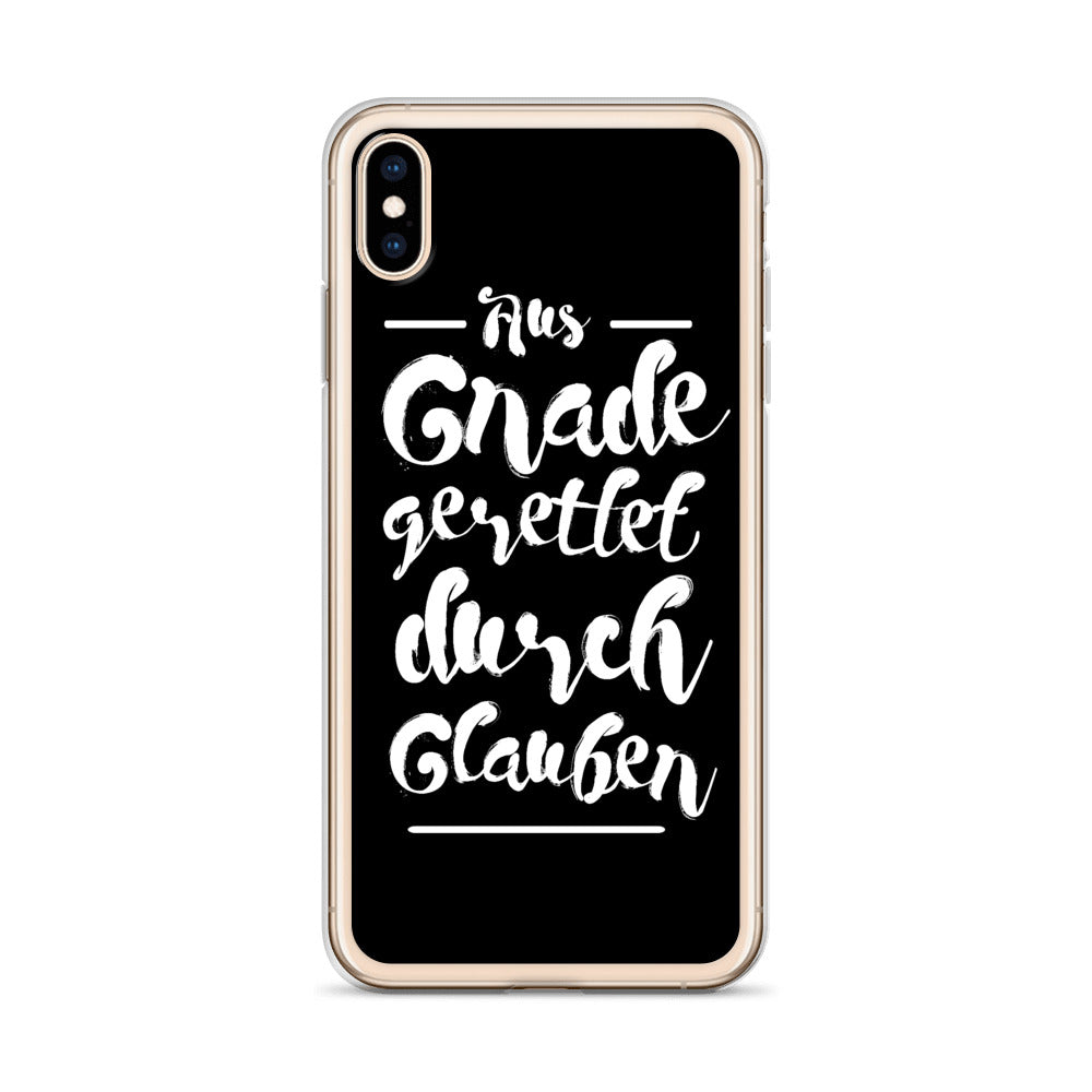 Gerettet durch Glauben  - iPhone Hülle - gesegnet