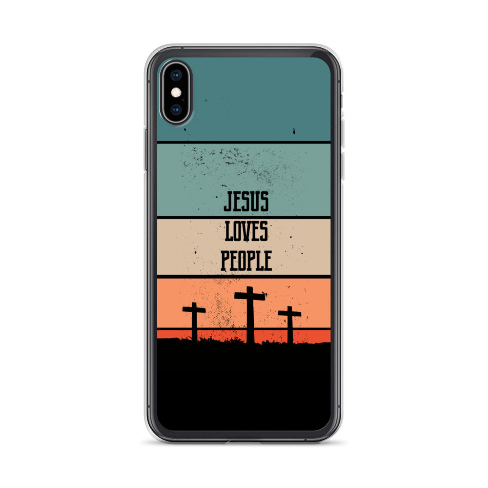 Jesus loves People iPhone Hülle - gesegnet