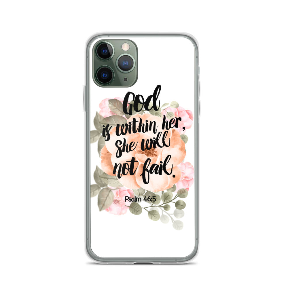 God is within her iPhone Hülle - gesegnet