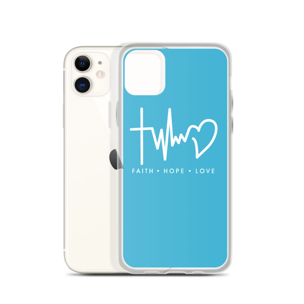 FAITH LOVE HOPE Pink IPHONE HÜLLE - gesegnet