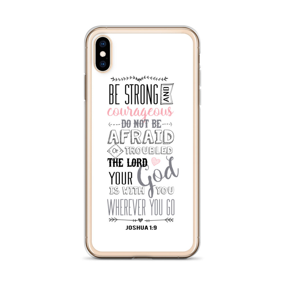Be Strong - sei Mutig und Stark iPhone Hülle - gesegnet