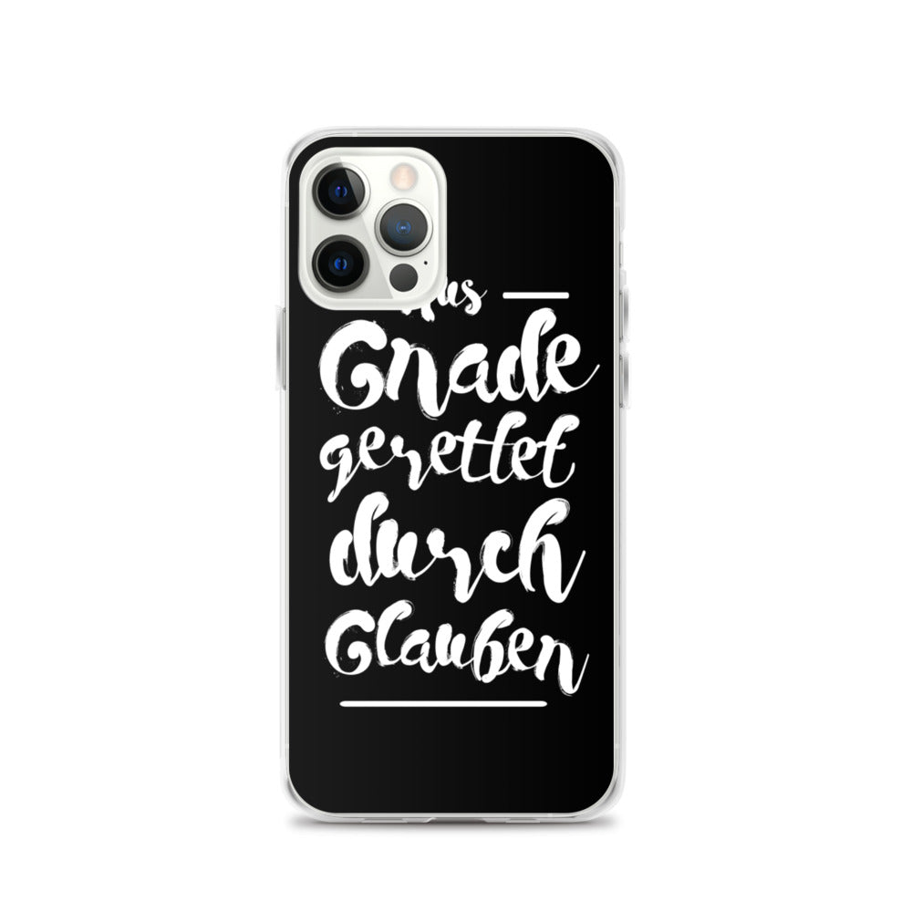 Gerettet durch Glauben  - iPhone Hülle - gesegnet