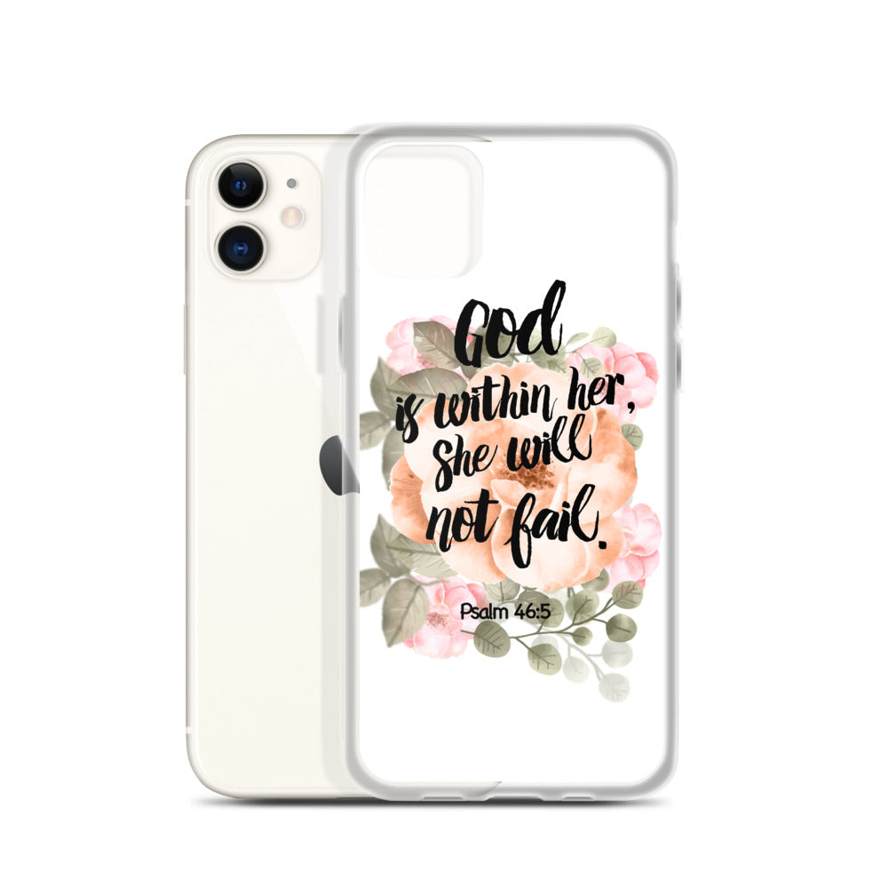 God is within her iPhone Hülle - gesegnet
