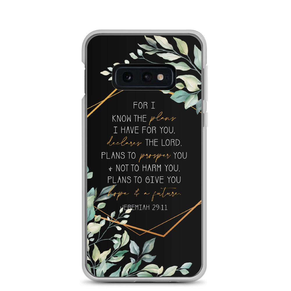 Jeremiah 29:11_black Samsung Handyhülle - gesegnet