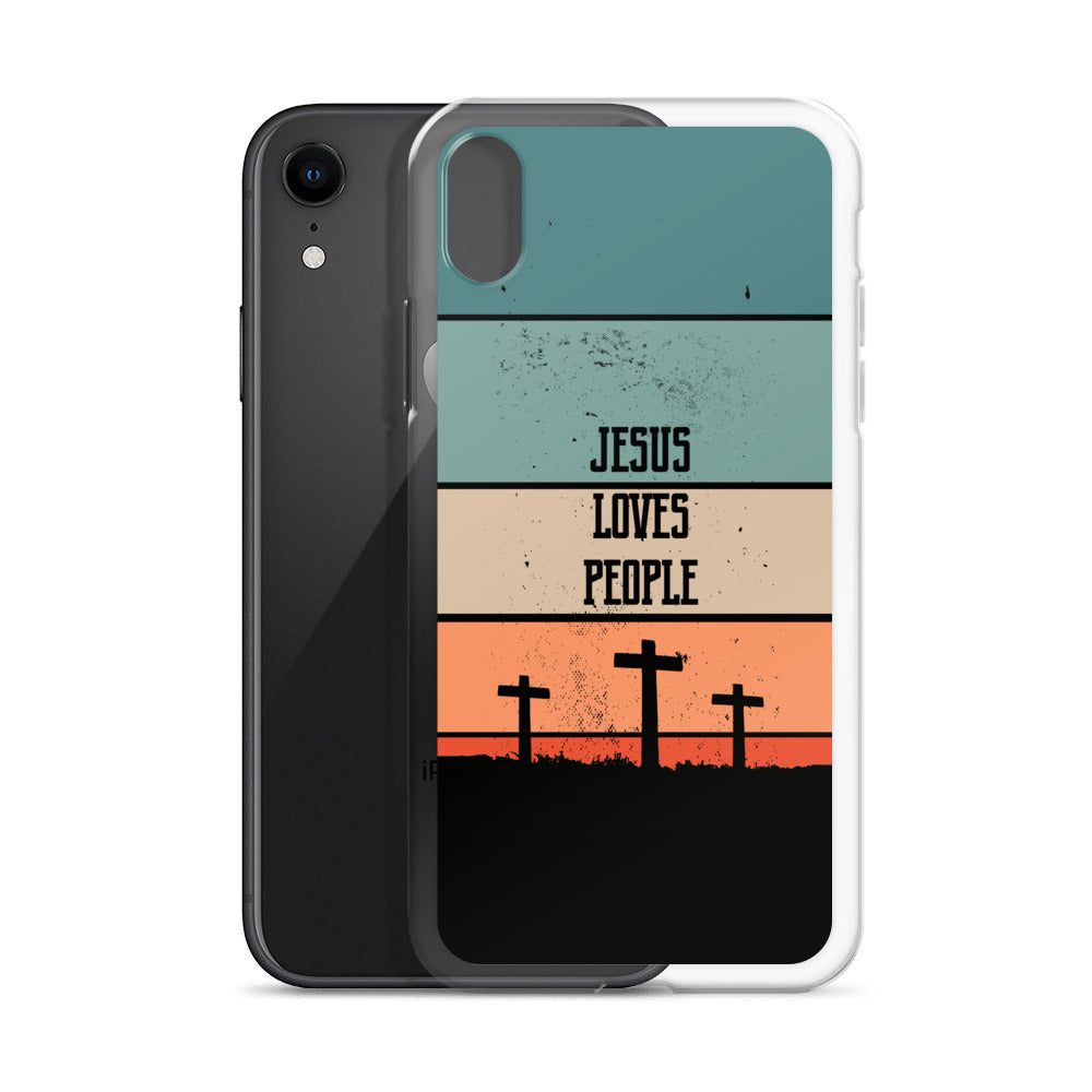 Jesus loves People iPhone Hülle - gesegnet