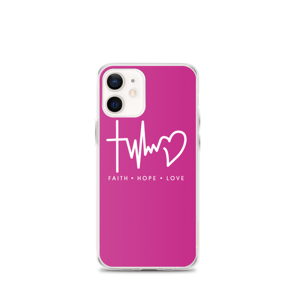 FAITH LOVE HOPE Pink IPHONE HÜLLE - gesegnet