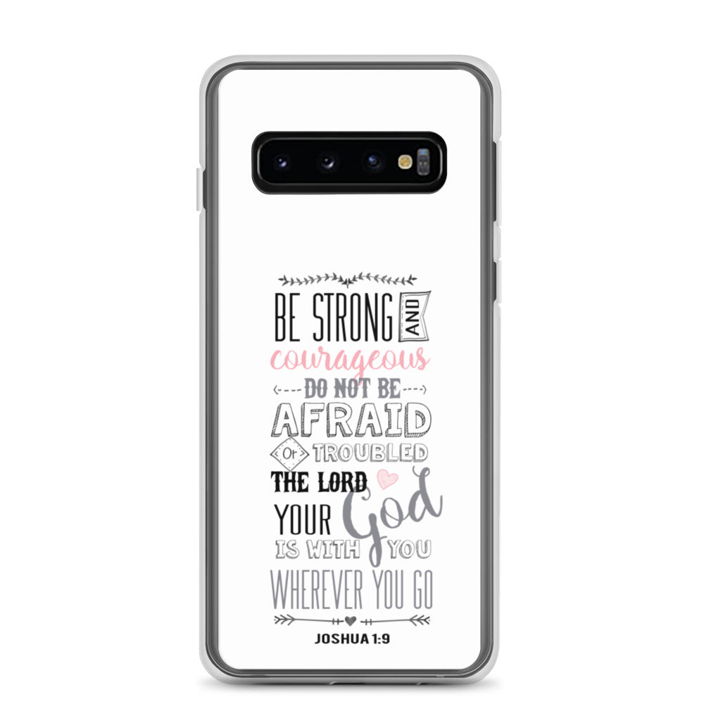 Be Strong - sei Mutig und Stark Samsung Handyhülle - gesegnet