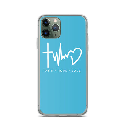 FAITH LOVE HOPE Pink IPHONE HÜLLE - gesegnet