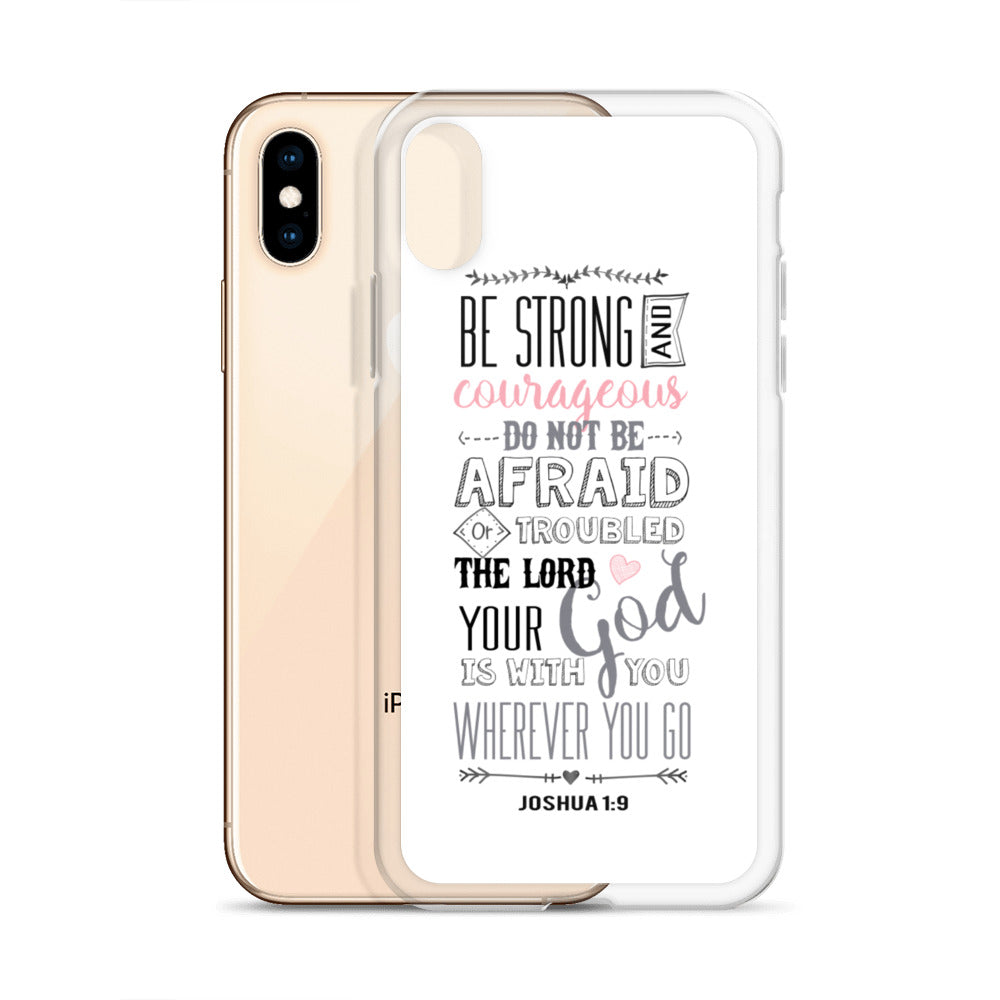 Be Strong - sei Mutig und Stark iPhone Hülle - gesegnet